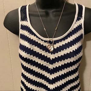 T-Back Tank with lace sz small